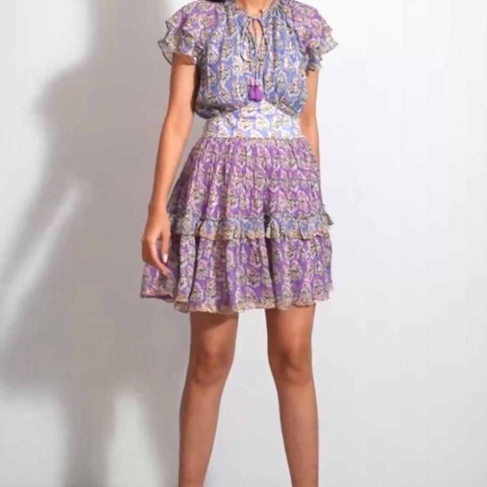 Hemant and Nandita Hera purple short dress NWT